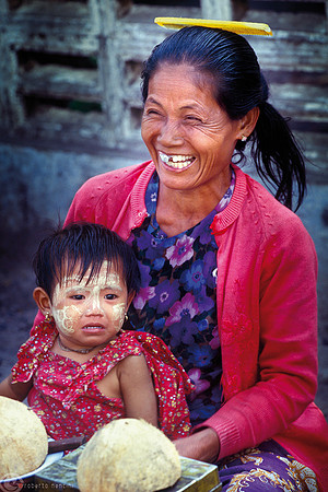 Yangon - A mother with her child