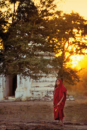 Bagan - Monaco al tramonto